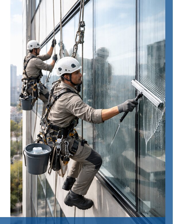 Мойка окон альпинистами в Севастополе от 4644 р. | ВЫСОТНИК-Сев