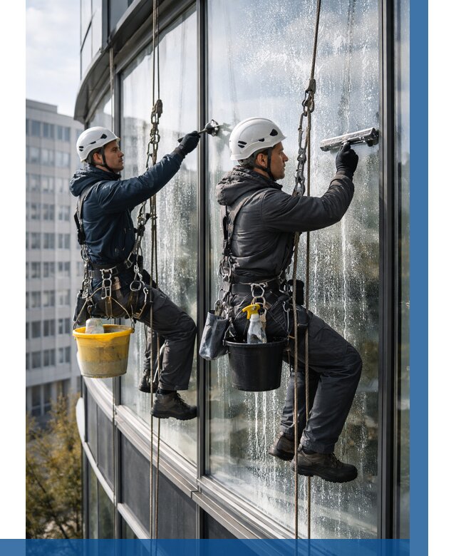 Мойка панорамных окон в Севастополе от 361 р. заказать у ВЫСОТНИК-Сев