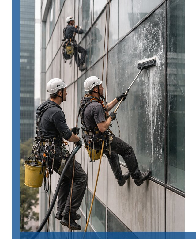 Профессиональная высотная мойка фасадов зданий в Севастополе