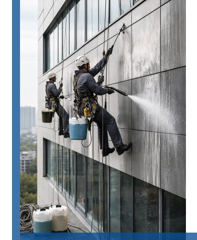 Профессиональная мойка вентилируемых фасадов в Севастополе