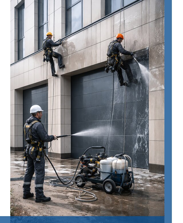 Послестроительная мойка фасада в Севастополе от 310 р. | ВЫСОТНИК-Сев