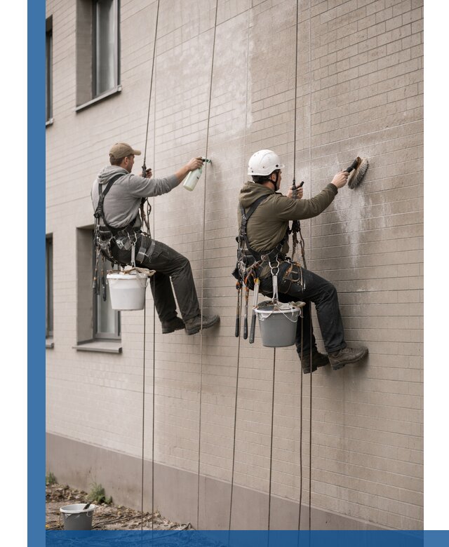 Удаление высолов с фасада зданий в Севастополе без повреждений и следов