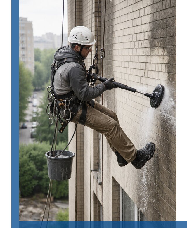 Очистка фасада от копоти в Севастополе профессионально и безопасно