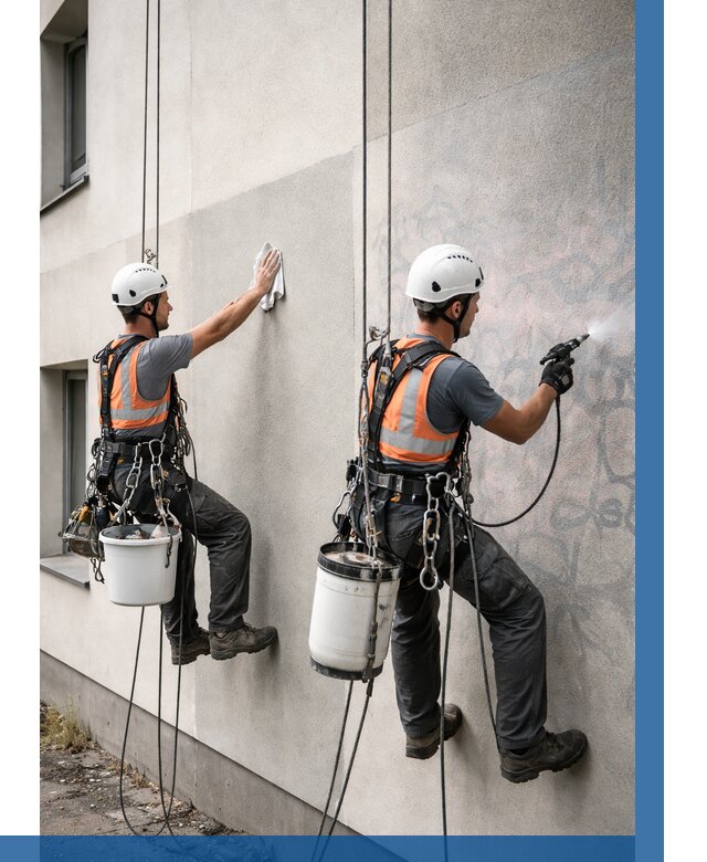 Антиграффити покрытие фасада в Севастополе от 619 р. | ВЫСОТНИК-Сев