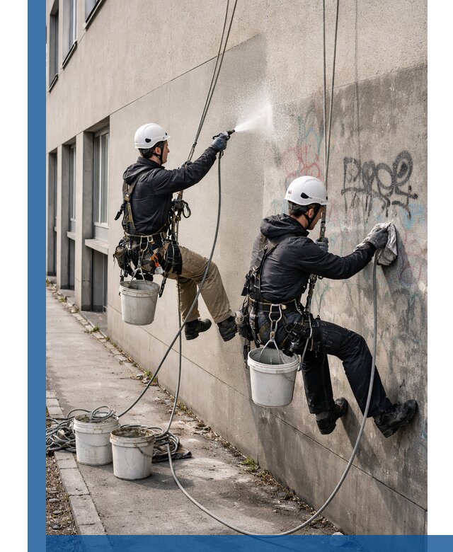 Антиграффити покрытие фасада с защитой от надписей в Севастополе