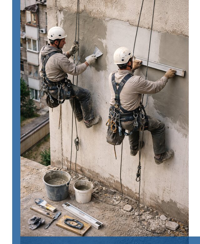 Комплексный ремонт штукатурного фасада с гарантией в Севастополе