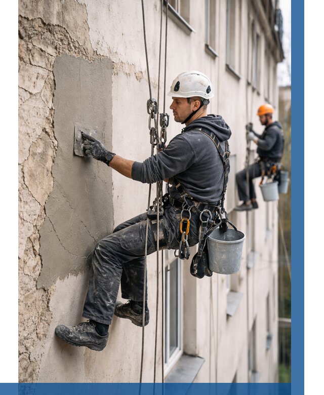 Восстановление штукатурки фасада в Севастополе от 1239 р. | ВЫСОТНИК-Сев