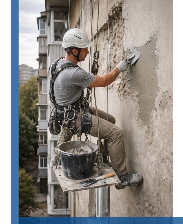 Восстановление фасадной штукатурки в Севастополе с гарантией качества