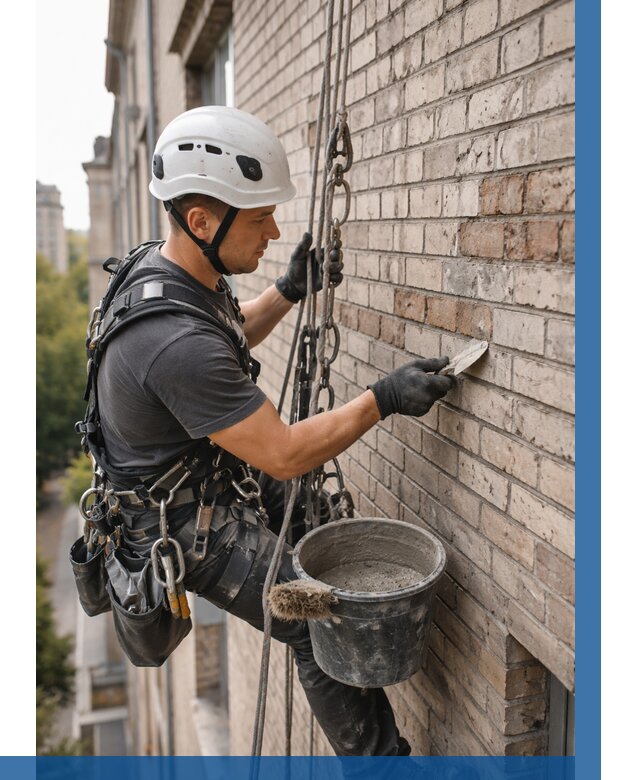 Ремонт кирпичной кладки фасада в Севастополе от 1858 р. | ВЫСОТНИК-Сев