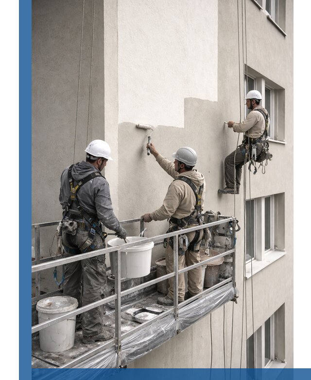 Покраска оштукатуренного фасада в Севастополе под ключ с гарантией