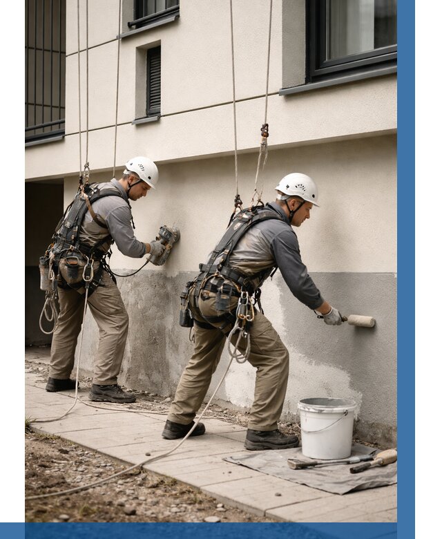 Окраска цоколя здания в Севастополе от 464 р. под ключ | ВЫСОТНИК-Сев