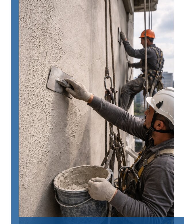 Декоративная штукатурка фасада с утеплением и защитой в Севастополе