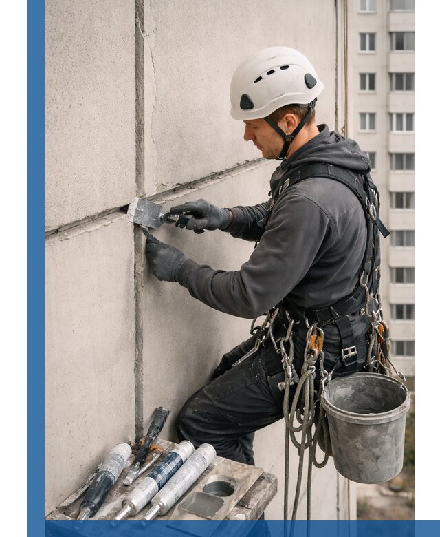 Ремонт межпанельных швов в Севастополе герметизация и восстановление