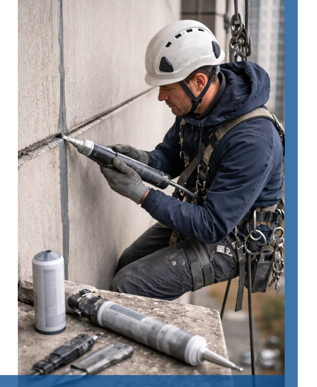 Вторичная герметизация швов в Севастополе от 464 р. | ВЫСОТНИК-Сев