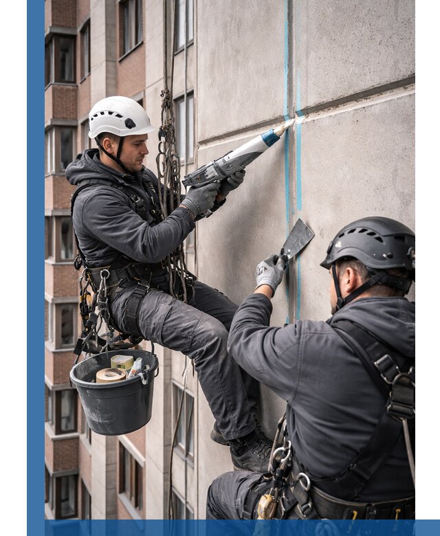Вторичная герметизация швов фасада и кровли в Севастополе