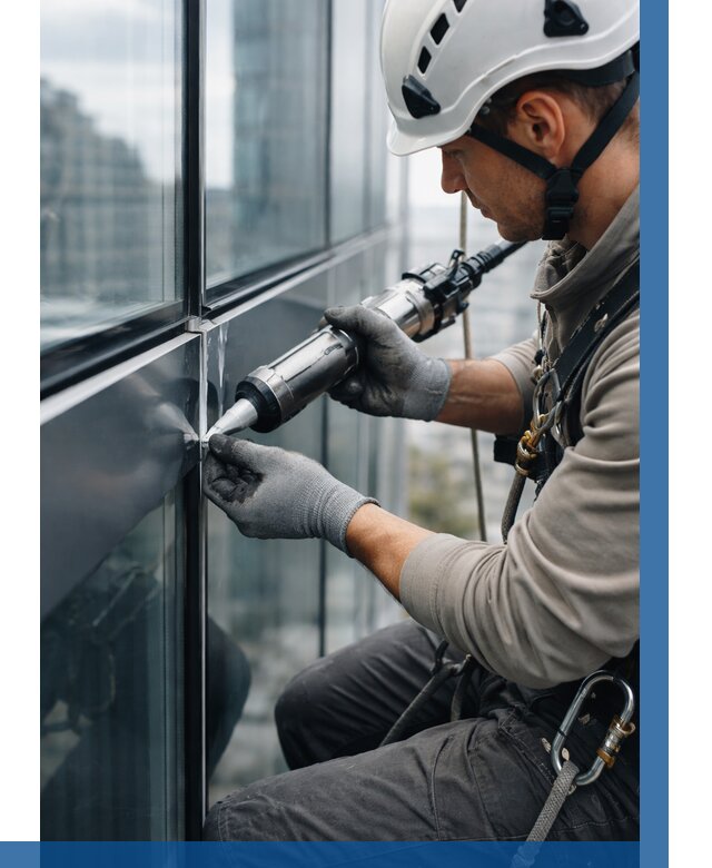 Герметизация стыков витража в Севастополе от 1239 р. | ВЫСОТНИК-Сев