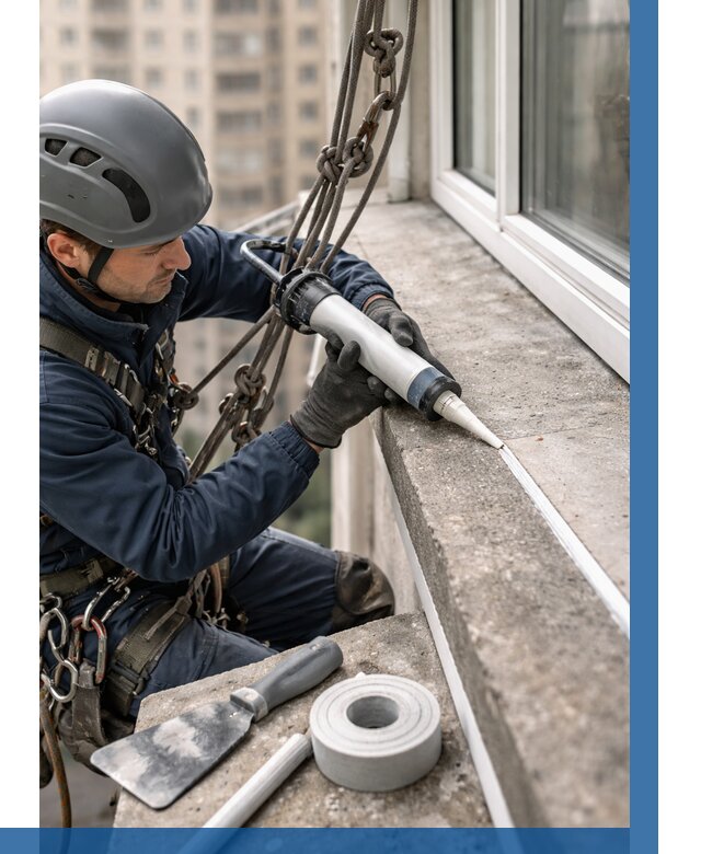 Герметизация балконного козырька в Севастополе от 4644 р. | ВЫСОТНИК-Сев