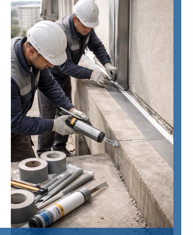 Герметизация примыкания балкона в Севастополе от 4644 р. | ВЫСОТНИК-Сев