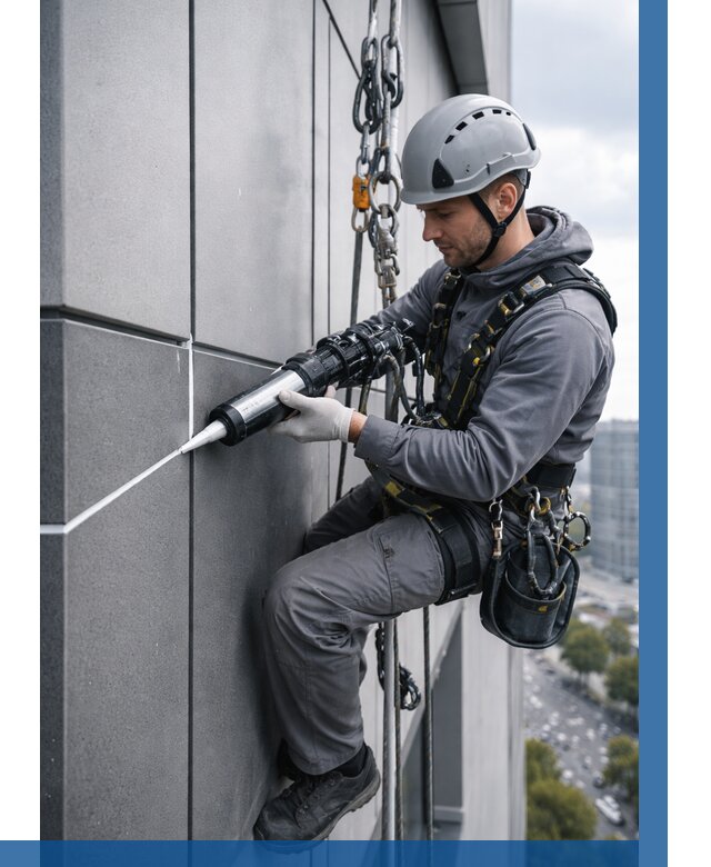 Герметизация стыков фасадных панелей в Севастополе от 6709 р.| ВЫСОТНИК-Сев