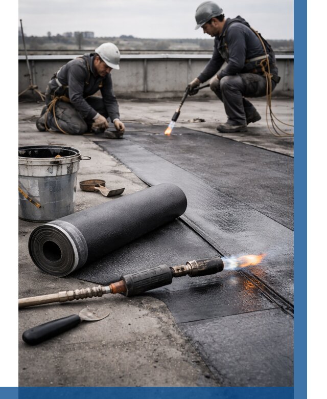 Ремонт рулонной кровли в Севастополе от 671 р. | ВЫСОТНИК-Сев