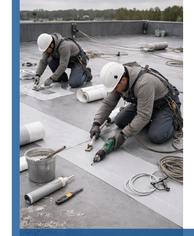 Ремонт мембранной кровли в Севастополе качественно и с гарантией