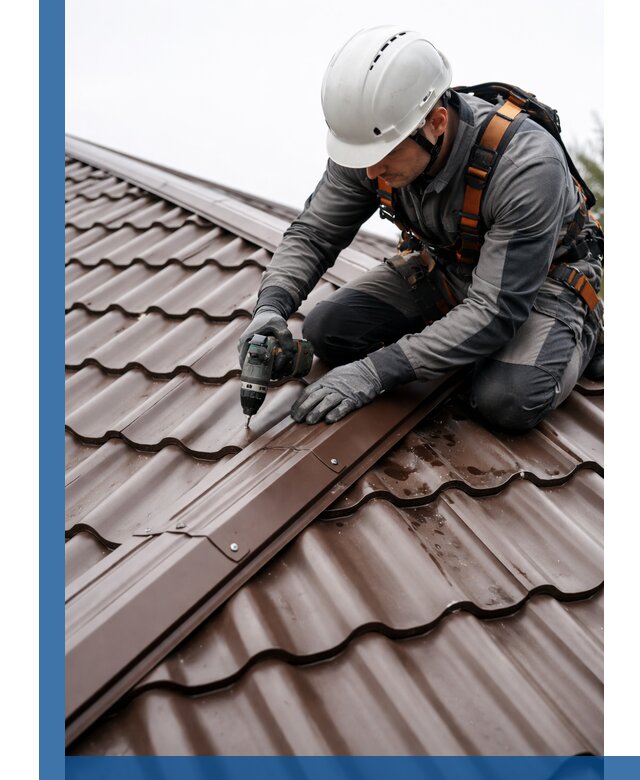 Ремонт металлочерепицы на крыше в Севастополе профессионально