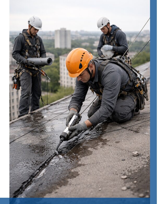 Устранение протечек кровли в Севастополе от 12385 р. | ВЫСОТНИК-Сев