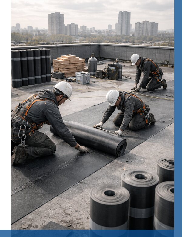 Монтаж мягкой кровли под ключ в Севастополе от 464 р. | ВЫСОТНИК-Сев