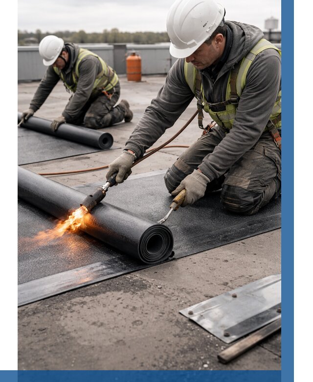 Монтаж наплавляемой кровли в Севастополе от 877 р. — ВЫСОТНИК-Сев