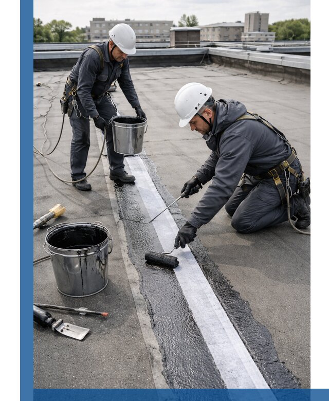 Гидроизоляция кровли мастикой в Севастополе надежная защита