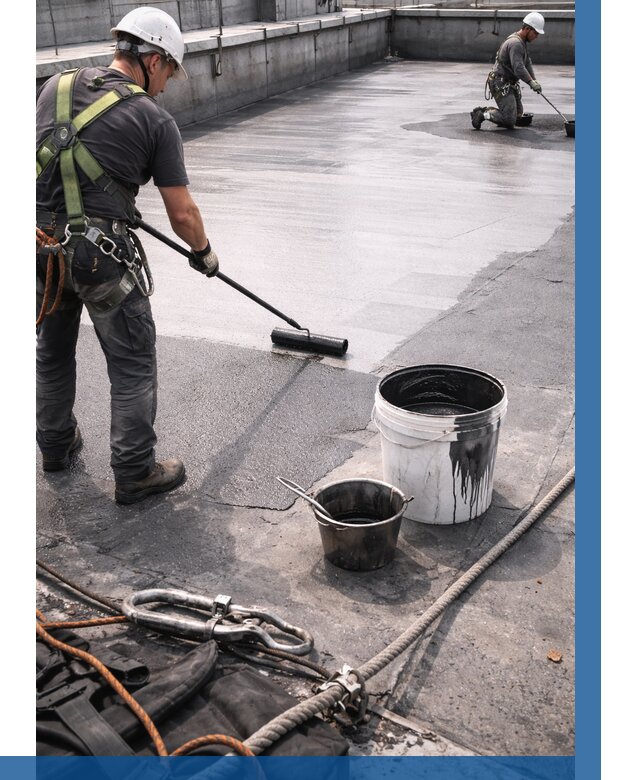 Гидроизоляция кровли жидкой резиной в Севастополе от 516 р. | ВЫСОТНИК-Сев