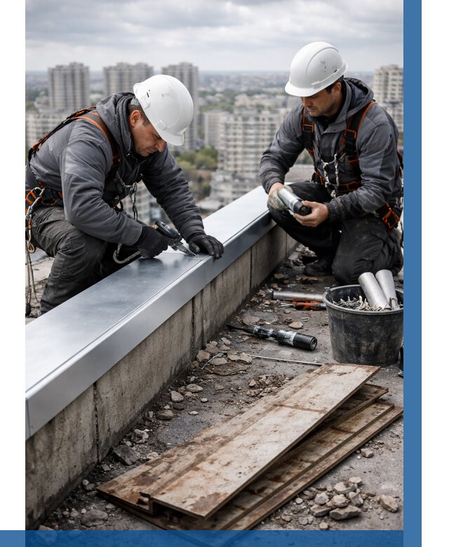 Замена парапетных крышек под ключ в Севастополе от 1239 р. | ВЫСОТНИК-Сев