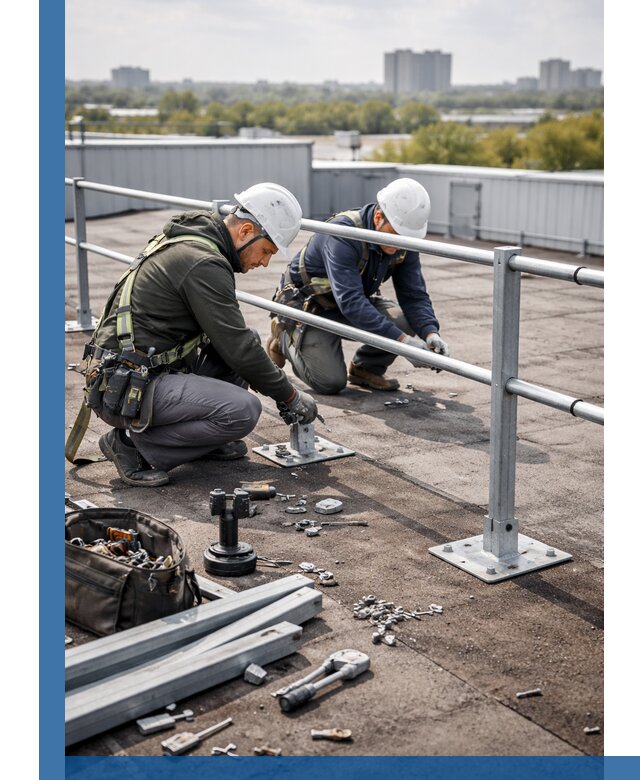 Монтаж кровельного ограждения в Севастополе под ключ с гарантией