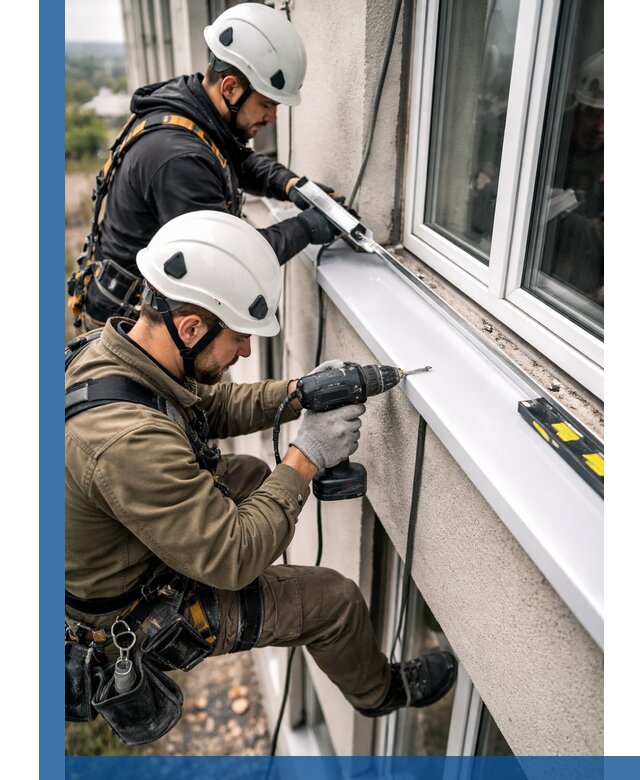 Профессиональный монтаж оконных отливов и отведения воды в Севастополе