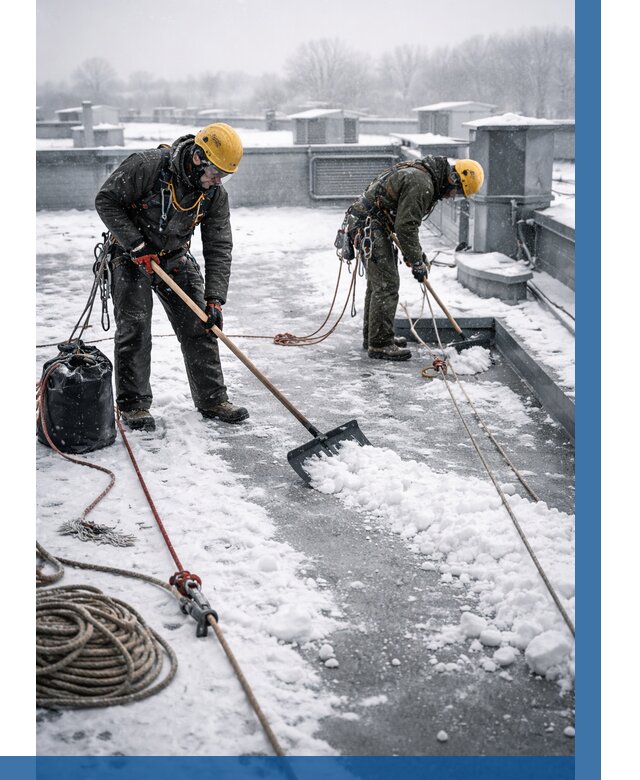 Очистка крыши от снега в Севастополе от 7741 р. | ВЫСОТНИК-Сев