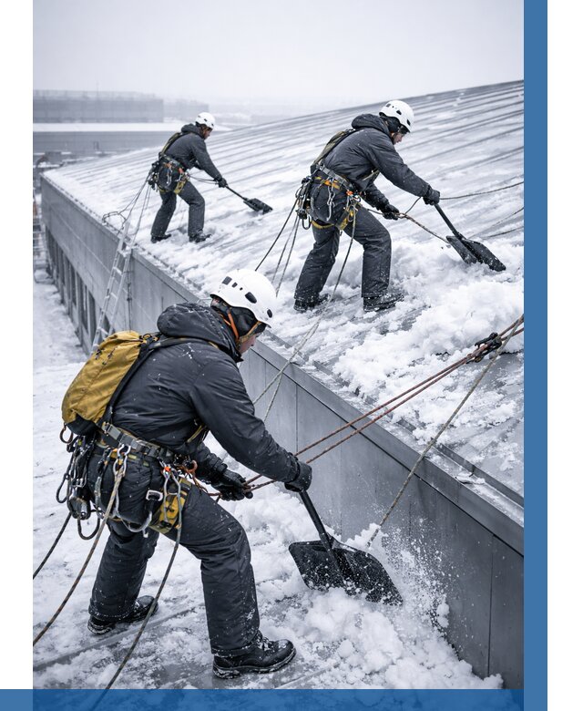 Очистка навесов от снега в Севастополе от 4644 р. | ВЫСОТНИК-Сев