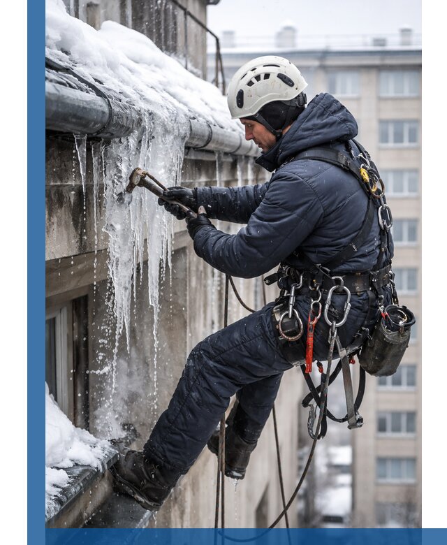 Удаление наледи и чистка водостоков в Севастополе оперативно и безопасно