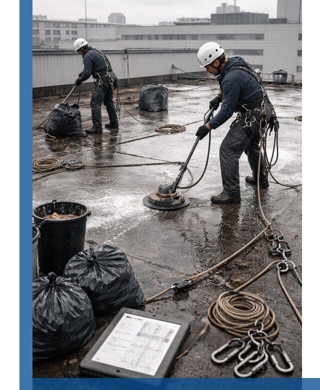 Плановая очистка кровли по графику в Севастополе для безопасности