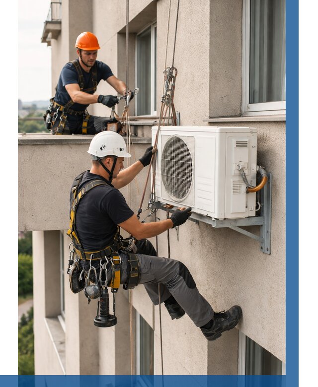 Монтаж внешнего блока кондиционера в Севастополе от 6709 р. | ВЫСОТНИК-Сев