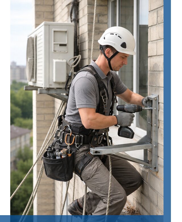 Установка кронштейнов кондиционера в Севастополе от 3612 р. | ВЫСОТНИК-Сев