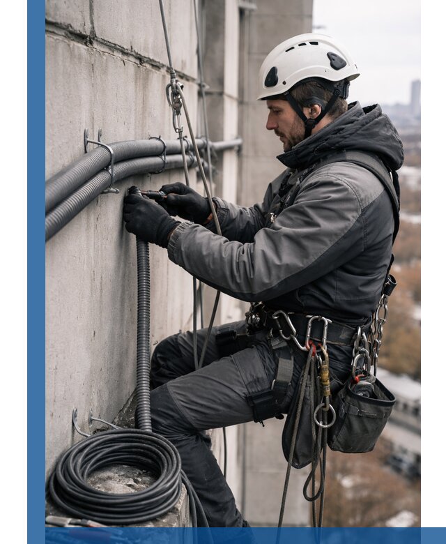 Профессиональный монтаж гофры для кабеля в Севастополе с гарантией