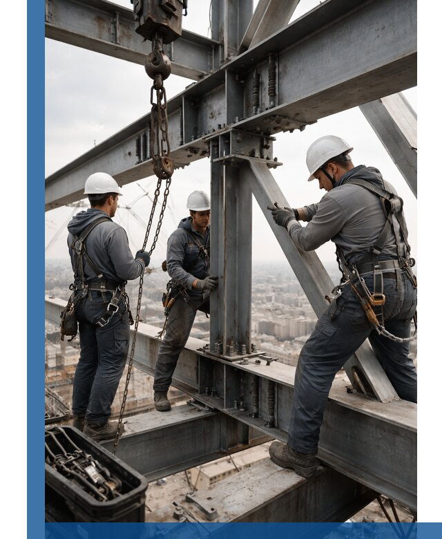 Профессиональный монтаж металлоконструкций на высоте в Севастополе