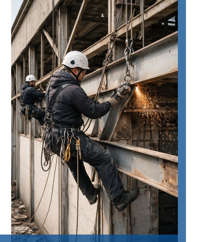 Демонтаж металлоконструкций на высоте в Севастополе от 6709р. |ВЫСОТНИК-Сев