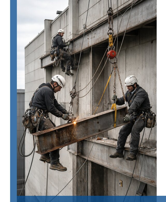 Демонтаж металлоконструкций на высоте в Севастополе под ключ