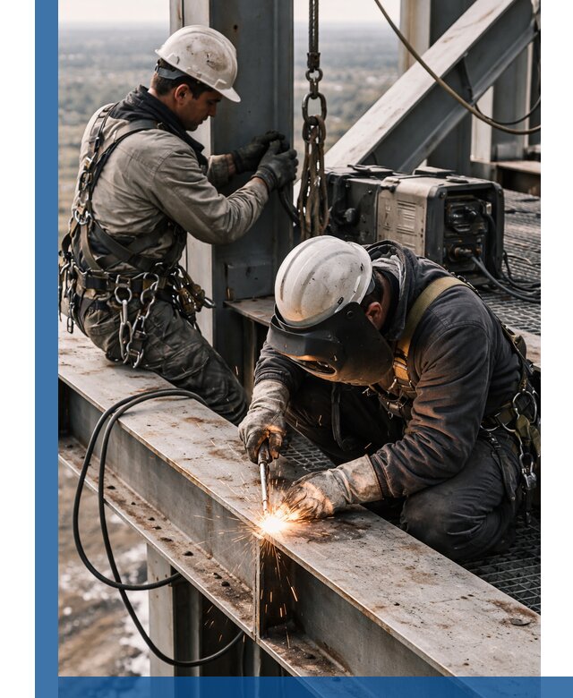 Высотные сварочные работы в Севастополе для промышленных объектов