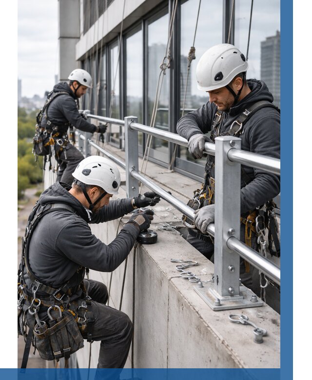Монтаж ограждений на высоте в Севастополе, от 1239 р. | ВЫСОТНИК-Сев
