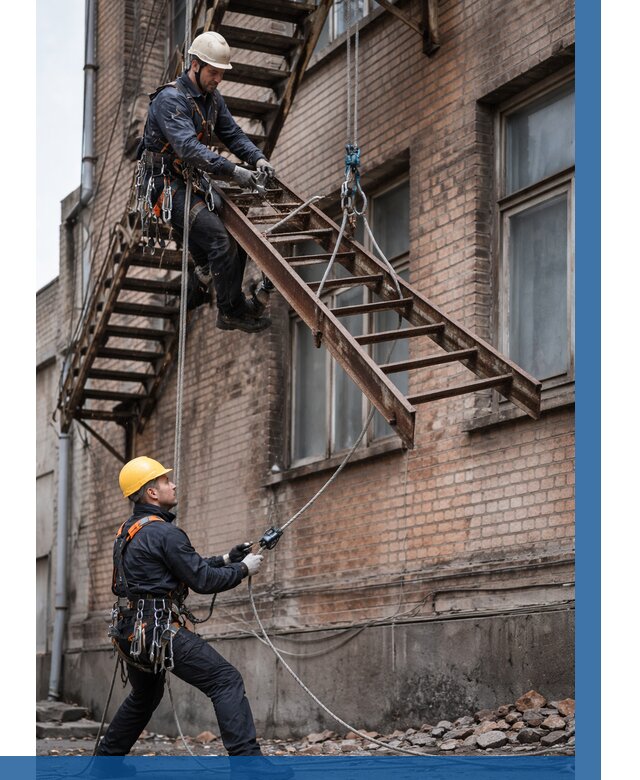 Демонтаж пожарной лестницы в Севастополе от 12385 р. | ВЫСОТНИК-Сев