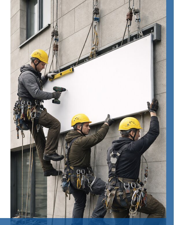 Монтаж рекламной вывески в Севастополе от 8257 р. | ВЫСОТНИК-Сев