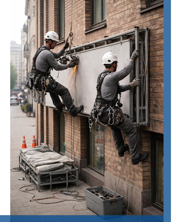 Демонтаж рекламной вывески в Севастополе от 6709 р. | ВЫСОТНИК-Сев