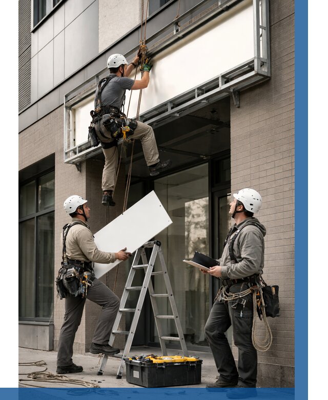 Монтаж светового короба в Севастополе от 6709 р. | ВЫСОТНИК-Сев